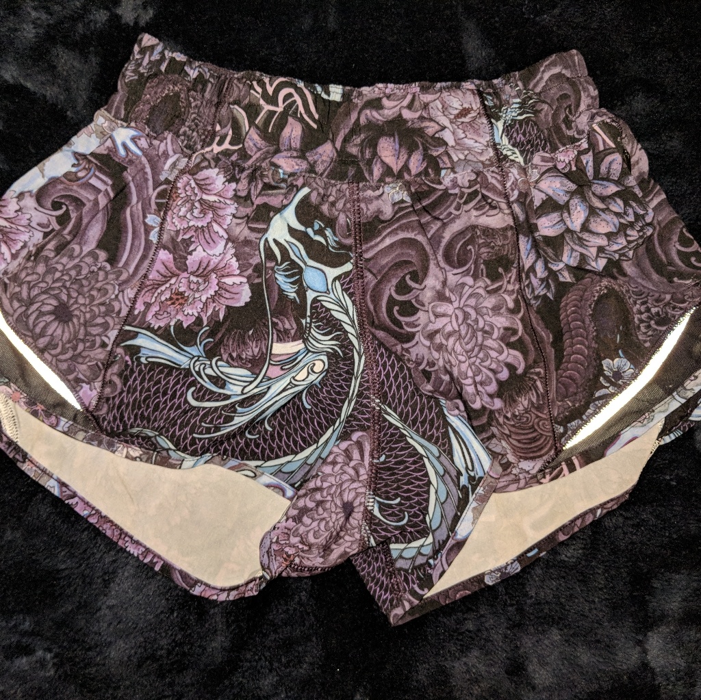 Purple Lululemon Hotty Hot Shorts